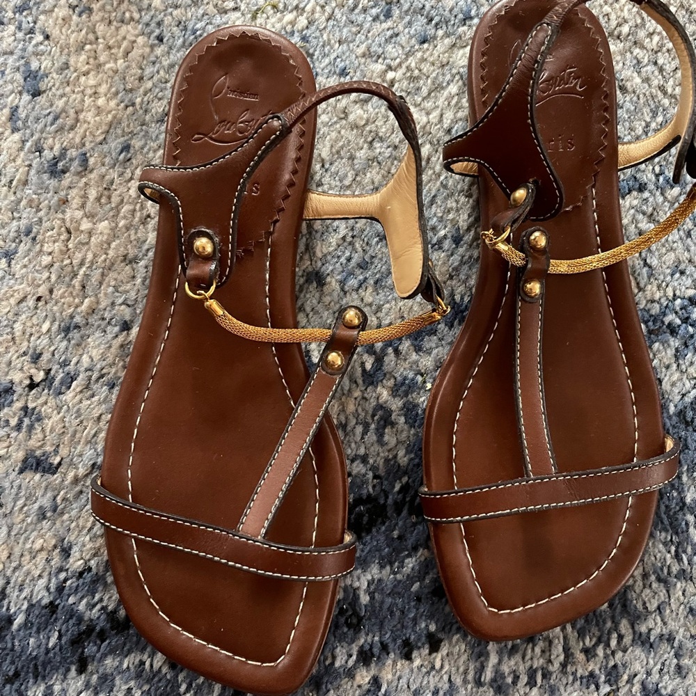These sandals are  brand new and 100% authentic! Do not have box anymore….